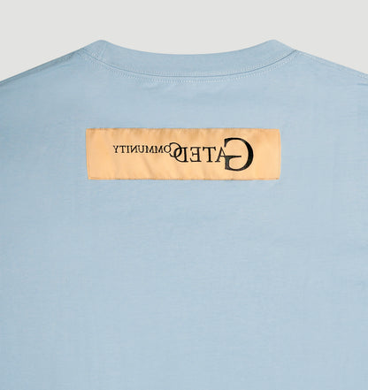 Chainstitch Threadline Tee – Cerulean