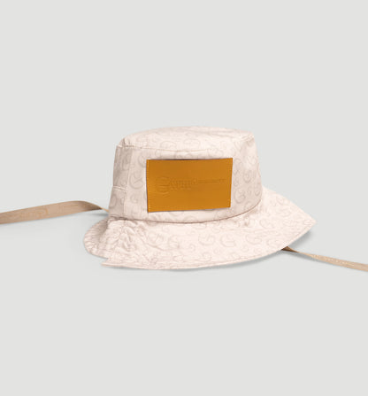 Offset Signal Bucket – Taupe Leather